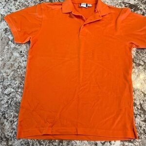 Small Clique Orange Polo Shirt Mens Tops Short Sleeve Clothes